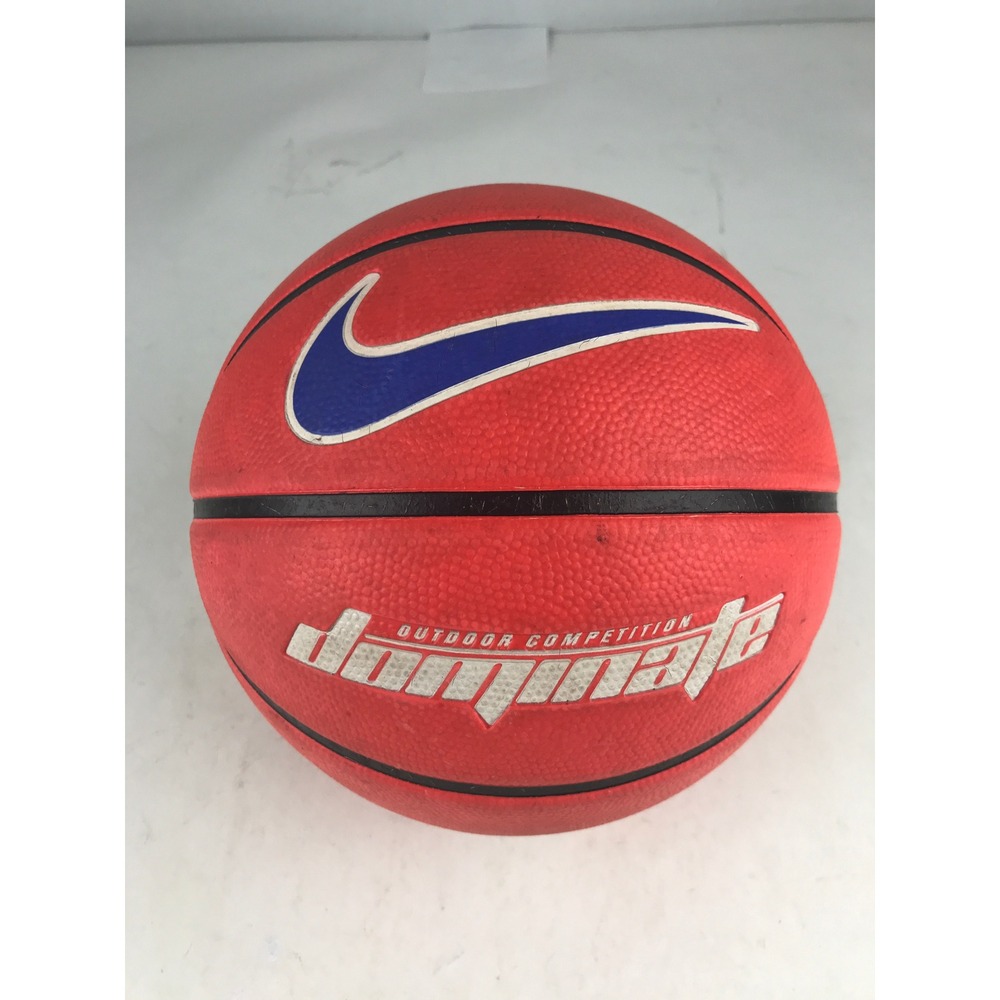 Nike‎ Dominate Basketball Outdoor Competition Youth Rubber Orange Blue Size 5